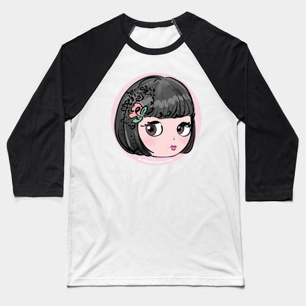 doll art, cute and kawaii illustration Baseball T-Shirt by princessmi-com